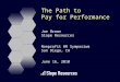 Path to pay for performance