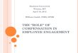 The role of compensation in employee engagement