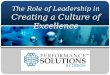 The Role of Leadership in Driving Excellence