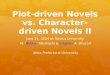 On character-driven novels (Sendai, June21, 2014)