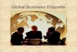 Global business ettiquette