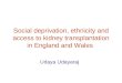 Socioeconomic status, ethnicity and access to kidney 