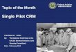 Topic of the Month (14-02): Single Pilot CRM