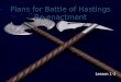 Plans For Battle Of Hastings Re Enactment