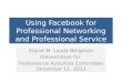 Facebook for Networking and Professional Service