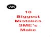 10 biggest mistakes sme’s make