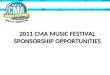 2011 CMA Music Festival Sponsorship Opportunities