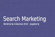 Search Marketing - WordCamp Indonesia 2013 - Jogjakarta