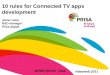 "How to Make TV Apps Work" 10 rules for Connected Tv apps development
