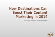 How destinations can boost content marketing in 2014