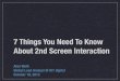 7 Things You Should Know About 2nd Screen Interaction
