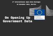 On Opening Up Government Data