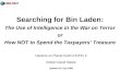 Bin Laden, Intelligence, And National Security