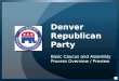 Denver GOP Caucus And Assembly Intro