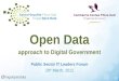 Open Data approach to Digital Government