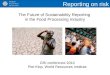 The Future of Sustainability Reporting in the Food Processing Sector, Presented by Klop