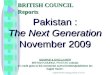 Key findings pakistan next generation