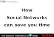 EMIF 2011 How Social Networks can save you time