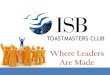 ISB Toastmasters Club