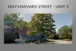 1847 Harvard Street, Apartment 3