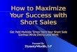 Short Sales Made Easy