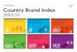 Country Brand Index 2012-2013