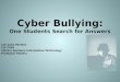 Cyber bullying presentation