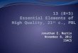 13 essential elements of high quality pbl