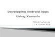 Building android apps using xamarin