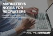 Marketer's Guide for Recruiters