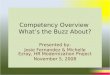 Competency Overview Presentation