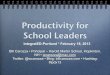 Productivity for School Leaders