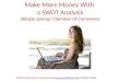 How to make more money with a SWOT Analysis for the Shingle Springs Chamber of Commerce