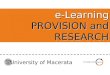 e-learning at Macerata University