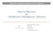 How To Become an All-Source Intelligence Sourcer