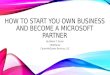 WSPDC March 2014: How to Start Your own Business & Become a Microsoft Partner by Nikkia Carter