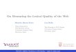 Ricardo Baeza-Yates, Luz Rello-On Measuring the Lexical Quality of the Web-WICOW/AIRWeb 2012
