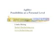 Agility Possibilities At A Personal Level
