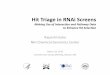 Hit Triage in RNAi Screens マking Use of Interaction and Pathway Data - Enhance Hit Selection
