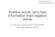 Positive words carry less information than negative words