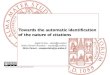 Towards the automatic identification of the nature of citations