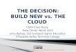 The Decision: Build New vs The Cloud