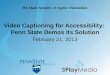 Pennsylvania State of Higher Education (PASSHE) Virtual Conference