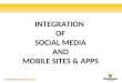 Integration of Social Media and Mobile Websites & Apps
