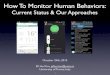 How To Monitor Human Behaviors: Current Status & Our Approaches