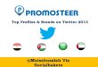 Twitter's Top Profiles and Brands in KSA, UAE, Jordan & Egypt - 2013