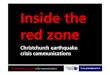 Crisis communications: inside the red zone