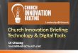 Church Innovation Briefing: Technology & Digital Tools