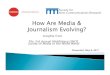 How Are Media & Journalism Evolving