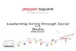 Leadership hiring through Socia Media